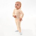 Комплект леггинсов детских MINAKU: Basic Line BABY, рост 86-92, кремовые/молочные - фото 113906687