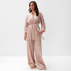 Костюм женский (жакет и брюки) KAFTAN "Бархат", 48-50, розовый 10390046 - фото 12564614