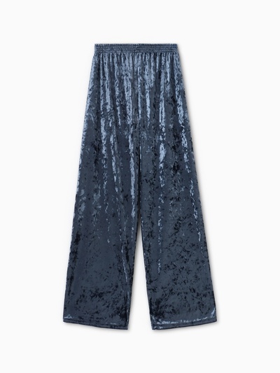 Брюки домашние женские KAFTAN «Бархат», размер 40-42, серые