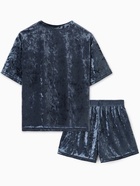 Костюм женский (футболка и шорты) KAFTAN "Бархат", р. 44-46, серый - фото 30337214