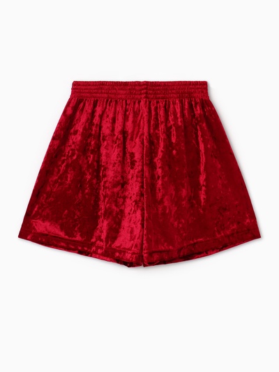 Шорты женские KAFTAN «Бархат», размер 40-42, бордовые