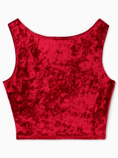 Топ домашний женский KAFTAN «Бархат», размер 40-42, бордовый