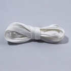 Шнурки для обуви, пара, плоские, 7 мм, 120 см, цвет белый (комплект 4 шт) - фото 24432575