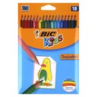 Карандаши пластиковые 18 цветов, BIC Kids Tropicolors, микс - фото 321652366