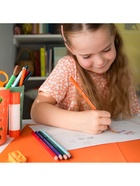 Карандаши цветные 18 цветов, детские, шестигранные, BIC Kids Tropicolors, пластиковые, ударопрочный грифель 3.2 мм - Фото 16