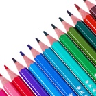 Карандаши цветные 18 цветов, детские, шестигранные, BIC Kids Tropicolors, пластиковые, ударопрочный грифель 3.2 мм - Фото 10