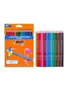 Карандаши цветные 18 цветов, детские, шестигранные, BIC Kids Tropicolors, пластиковые, ударопрочный грифель 3.2 мм - Фото 18
