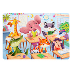 Макси-пазл «Зверята в школе», 35 элементов - фото 24461634