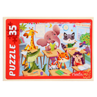 Макси-пазл «Зверята в школе», 35 элементов - фото 24461636