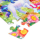 Макси-пазлы 2 в 1 «Единороги + динозавры №3», 35 и 35 элементов - фото 24461683