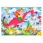 Макси-пазлы 2 в 1 «Единороги и принцесса 1», 15 и 24 элементов - фото 24461686