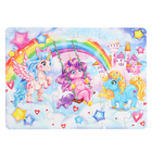 Макси-пазлы 2 в 1 «Единороги и принцесса 1», 15 и 24 элементов - фото 24461687