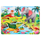 Макси-пазлы 2 в 1 «Забавные животные №5», 24 и 35 элементов - фото 24461708