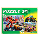 Макси-пазлы 2 в 1 «Трансформеры и тачки №3», 24 и 35 элементов - фото 24461728