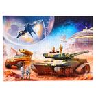 Пазлы 2 в 1 «Трансформеры и транспорт №1», 104 элемента в каждом пазле - фото 24461748