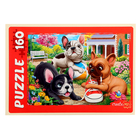 Пазлы «Три бульдога», 160 элементов - фото 24461810