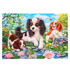 Пазлы «Щенки у пруда», 160 элементов - фото 24461813