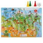 Настольная игра «Путешествие по России», 2-4 игрока, 3+ - фото 24359044
