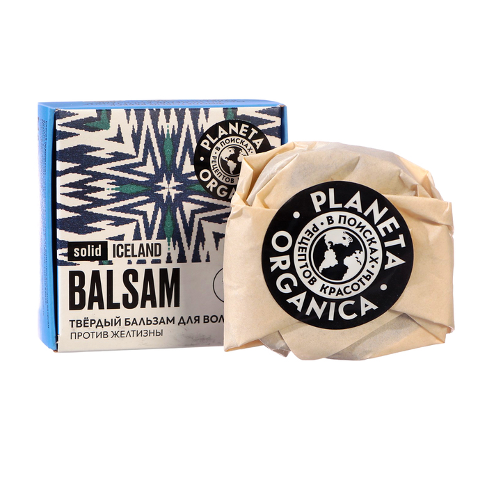 Твёрдый бальзам для волос Planeta Organica "ICELAND", 50 г - Фото 1