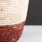 Корзина для хранения "Аргентина", с ручками, 26 х 20 х 19,5 см, натуральный, бордовый - фото 24402864