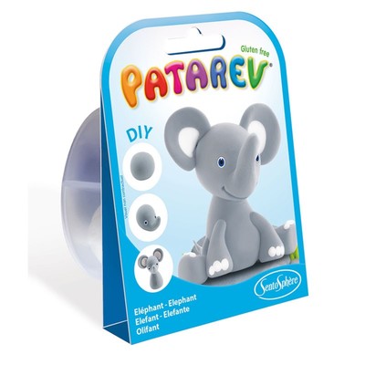 Набор пластилина Sentosphere PATAREV «Слон», карманный формат