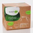 Чайный набор Bella Tenero «Эко», 6 предметов: чайник 900 мл, подставка, 4 пиалы 130 мл, стекло, прозрачный - Фото 11
