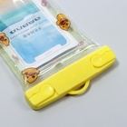 Водонепроницаемый чехол для телефонов, размер 22*11 см, "уточки", жёлтый - Фото 3