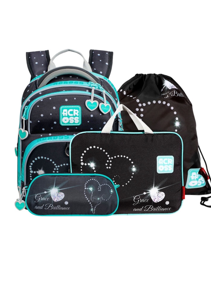 Рюкзак школьный 35×26×14 см, эргономичная спинка, Across 178 - Фото 1