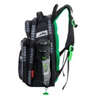 Рюкзак школьный эргоном.спинка Across 178 35*26*14 мал + пен, меш сер/зел 24-178-3 - фото 24359151