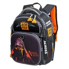 Рюкзак школьный эргоном.спинка Across 178 35*26*14 мал + пен, меш сер/оран 24-178-2 - фото 24359158