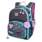 Рюкзак школьный эргоном.спинка Across 194 37*28*12 дев + пен, меш сер/роз 24-194-8 - фото 24359199