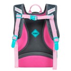 Рюкзак школьный эргоном.спинка Across 194 37*28*12 дев + пен, меш сер/роз 24-194-8 - фото 24359202