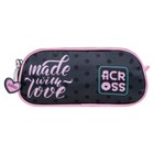 Рюкзак школьный эргоном.спинка Across 194 37*28*12 дев + пен, меш сер/роз 24-194-8 - фото 24359206