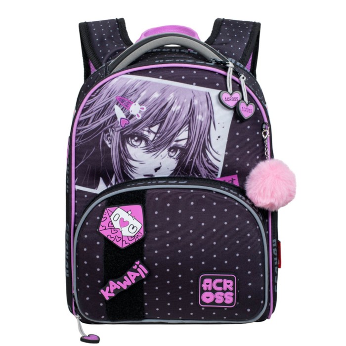 Рюкзак школьный 37×28×12 см, эргономичная спинка, Across 194 - Фото 1