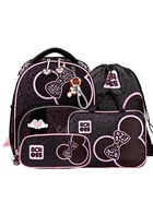 Рюкзак школьный 37×28×12 см, эргономичная спинка, Across 194, папка, пенал, мешок - Фото 1