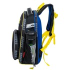 Рюкзак школьный эргоном.спинка Across 194 37*28*12 мал + пен, меш чер/жел 24-194-2 - фото 24359272