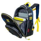 Рюкзак школьный эргоном.спинка Across 194 37*28*12 мал + пен, меш чер/жел 24-194-2 - фото 24359275