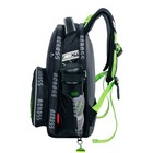 Рюкзак школьный эргоном.спинка Across 194 37*28*12 мал + пен, меш чер/зел 24-194-5 - фото 24359290