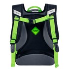 Рюкзак школьный эргоном.спинка Across 194 37*28*12 мал + пен, меш чер/зел 24-194-5 - фото 24359292