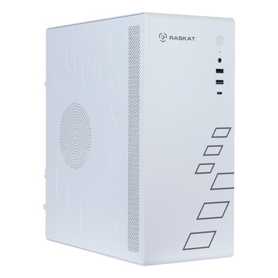 Компьютер Raskat Standart 300, i3 12100, 16 Гб, SSD 480 Гб, Intel UHD, noOS, белый