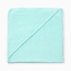 Полотенце-уголок махровый "Крошка Я" 85*85 см, цв.нежно-бирюзовый, 100% хл, 320 г/м2 - фото 24527538