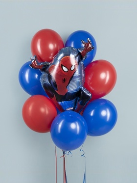 Воздушный шар фольгированный 31" «Человек Паук в полёте», фигура