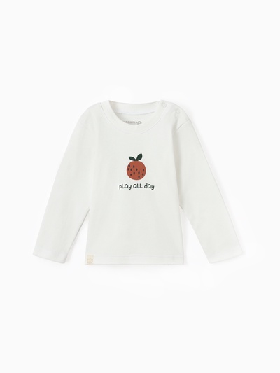 Лонгслив «Крошка Я» Oranges, рост 68-74 см, цвет молочный