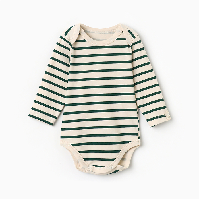 Боди с длинным рукавом «Крошка Я» Oranges, размер 80-86, цвет молочный