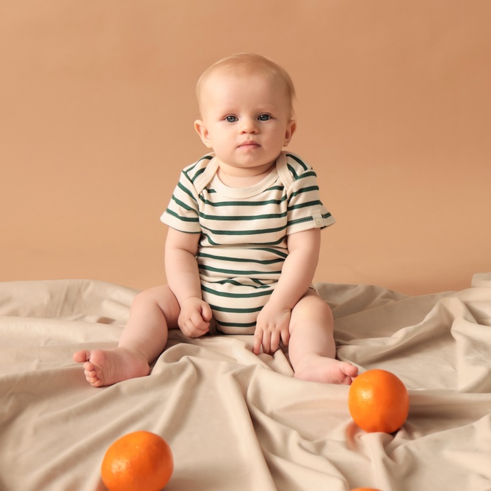 Боди детское «Крошка Я» Oranges, рост 68-74, цвет молочный - Фото 1