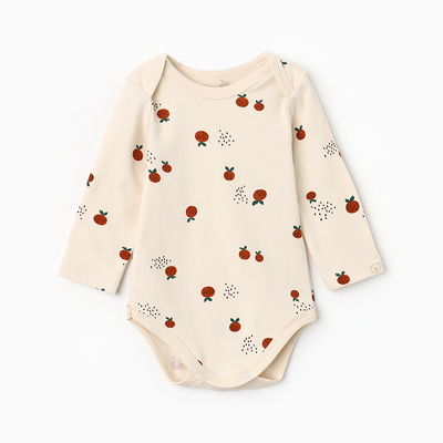 Боди с длинным рукавом «Крошка Я» Oranges, размер 74-80, цвет молочный