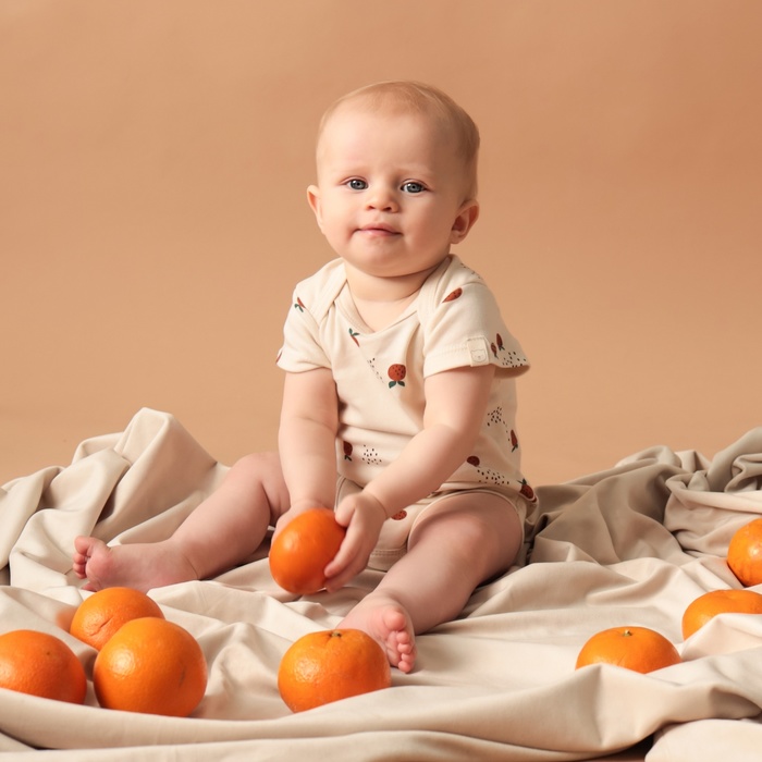 Боди для девочки «Крошка Я» Oranges, рост 68-74, цвет молочный - Фото 1