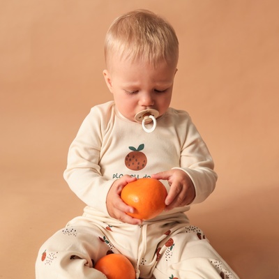 Лонгслив «Крошка Я» Oranges, рост 62-68 см, цвет молочный