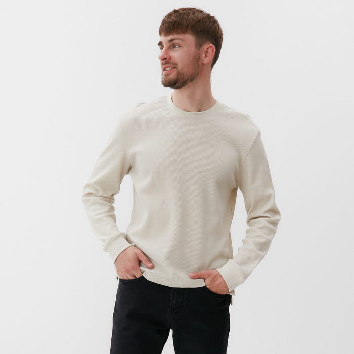 Джемпер мужской MIST Men's classic, размер 48, бежевый - Фото 1