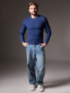 Джемпер мужской MIST Men's classic, размер 52, синий - Фото 5